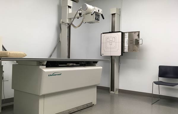Photo of in-house X-ray room